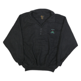 QUALITY SPORTSWEAR Mens Black Plain Pullover Jumper XL Golf Club Embroidery