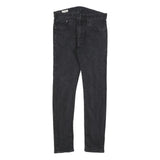 LEVI'S 519 BIG E Mens Jeans Black Slim Skinny Denim Stone Wash W32 L32 Vintage