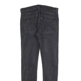 LEVI'S 519 BIG E Mens Jeans Black Slim Skinny Denim Stone Wash W32 L32 Vintage