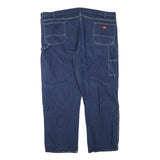 DICKIES Mens Regular Blue Denim Jeans W46 L30 Zip Closure Casual Workwear