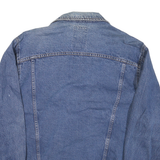 HAYES Mens Blue Denim Jacket M Cotton Blend Button Closure Classic Fit