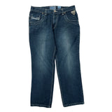 Raider Hip Hop Jeans - 38W 32L Dark Wash Cotton