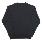 WHALE Mens Black Cotton Blend Crew Neck XL Military Logo Sweatshirt