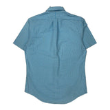 Ralph Lauren Checked Short Sleeve Shirt - Small Blue Cotton