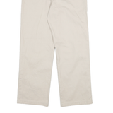 DICKIES Mens Cotton Blend Beige Regular Fit Straight Leg Trousers W28 L28