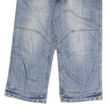 SOUTHERN Mens Shorts Blue Denim Casual M W38 Cotton Relaxed Fit