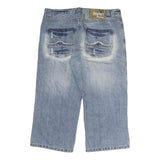 SOUTHERN Mens Shorts Blue Denim Casual M W38 Cotton Relaxed Fit