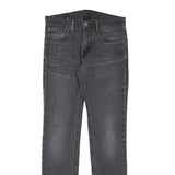 LEVI'S Mens Slim Fit Grey Denim Slim Jeans W30 L31 Stretch Zip Pocket