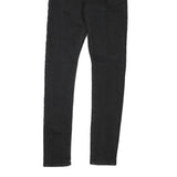 LEVI'S Womens Jeans Black Regular Skinny Denim Raw W28 L30 Stylish Classic