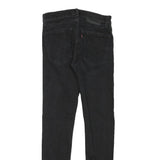 LEVI'S Womens Jeans Black Regular Skinny Denim Raw W28 L30 Stylish Classic