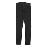 LEVI'S Womens Jeans Black Regular Skinny Denim Raw W28 L30 Stylish Classic