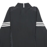 ADIDAS Womens Black Jacket S Polyester Plain Sports Zip Athletic Casual