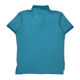 Polo By Ralph Lauren Striped Polo Shirt - Medium Blue Cotton