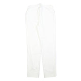 JEANOLOGY Womens White Regular Fit Straight Denim Jeans W28 L30 Zip Cotton Blend