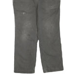 CARHARTT Mens Cotton Blend Green Regular Straight Trousers W34 L28 Workwear