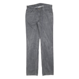 LEVI'S 511 Slim Mens Jeans Grey Slim Straight Denim Medium W31 L34 Zip Cotton