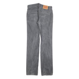LEVI'S 511 Slim Mens Jeans Grey Slim Straight Denim Medium W31 L34 Zip Cotton