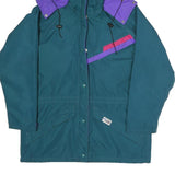 SIERRA DESIGNS Womens Green & Purple Outdoor Jacket UK 12 Polyester Blend Zip