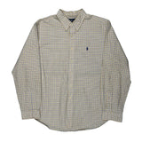 Ralph Lauren Checked Shirt - 2XL Blue Cotton