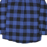 FIELD & STREAM Mens Blue & Black Check Shirt L Cotton Blend Classic Fit Button