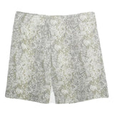 Womens Grey & Beige Snake Print Mini Cotton Blend Skirt Size S Stylish Summer