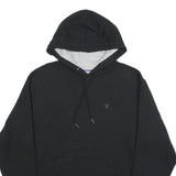 CHAMPION Mens Black Hoodie M Cotton Blend Pullover Casual Sportswear