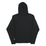 CHAMPION Mens Black Hoodie M Cotton Blend Pullover Casual Sportswear