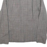 NEIGHBORHOOD Womens Grey Button Double Breasted Cotton Blend Jacket UK 14