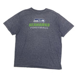 NFL Mens Blue Seahawks Football Graphic T-Shirt XL Short Sleeve Crew Neck