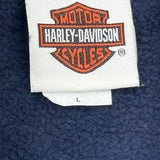 Bala'S Harley Davidson Mauston, Wi Harley Davidson Graphic Hoodie - Large Blue Cotton