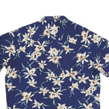 PARADISE FOUND Mens Blue Floral Shirt XL Cotton Blend Summer Casual