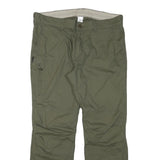 OXYLANE Mens Regular Fit Olive Green Cotton Blend Trousers W36 L30 Outdoor