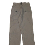 CLOCKHOUSE Mens Polyester Blend Beige Relaxed Straight Trousers W26 L31 Casual