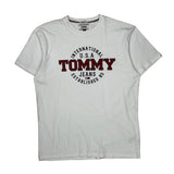 Tommy Jeans T-Shirt - Large White Cotton