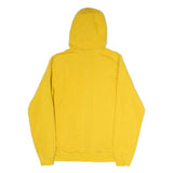 NIKE Mens Yellow Dinos University Of Calgary Pullover Hoodie M Cotton Casual