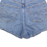 LEVI'S Womens Denim Blue Cotton Shorts XS W24 High Waist Casual Summer