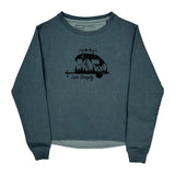 Live Simply Patagonia Graphic Sweatshirt - Small Blue Polyester Blend