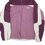 THE NORTH FACE Womens Purple & Cream Zip Jacket S Polyester Blend Outdoor Shell