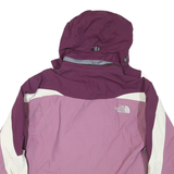 THE NORTH FACE Womens Purple & Cream Zip Jacket S Polyester Blend Outdoor Shell