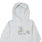 GAP Womens Grey San Francisco Print Pullover Hoodie S Casual Cotton Blend