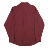 RED HEAD Mens Maroon Cotton Shirt M Button Front Casual Workwear