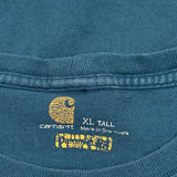 Carhartt Spellout T-Shirt - XL Blue Cotton