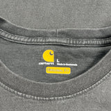 Carhartt Spellout Long Sleeve T-Shirt - Large Black Cotton