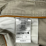 Carhartt Cargo Shorts - 30W 11L Beige Cotton