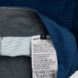 Highline Quiksilver Striped Sport Shorts - 32W 10L Navy Elastane