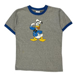 Disney Cartoon T-Shirt - Small Grey Cotton Blend