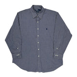 Polo By Ralph Lauren Checked Shirt - XL Blue Cotton