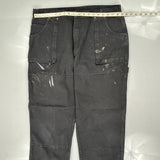 Workwear Dickies Double Knee Carpenter Trousers - 36W 28L Black Cotton