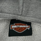 Motorcycles Harley Davidson Graphic Hoodie - Large Gray Cotton Blend
