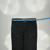 Carhartt Carpenter Trousers - 36W 33L Black Cotton